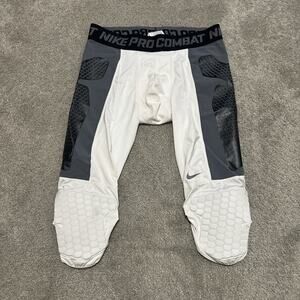 Nike Pro Combat Padded Compression Shorts XXL White Baseball